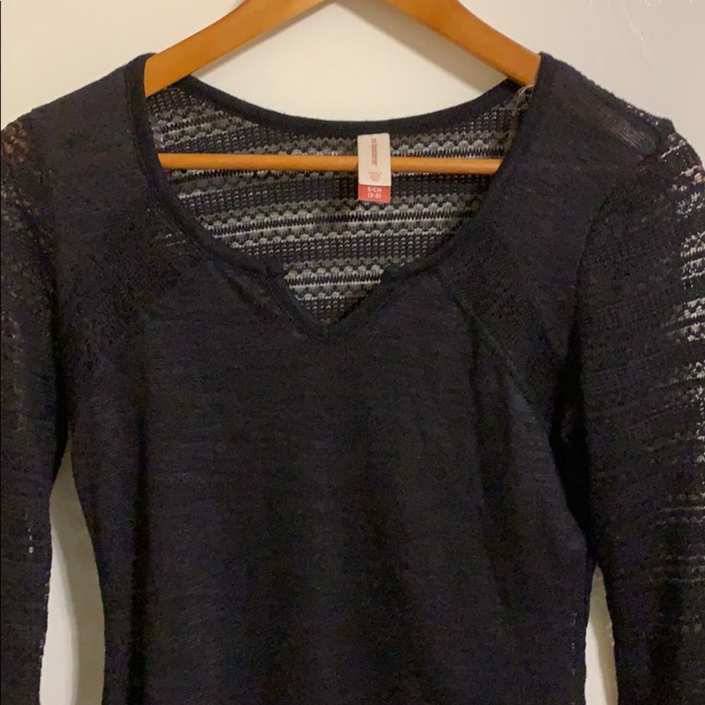 No boundaries black blouse